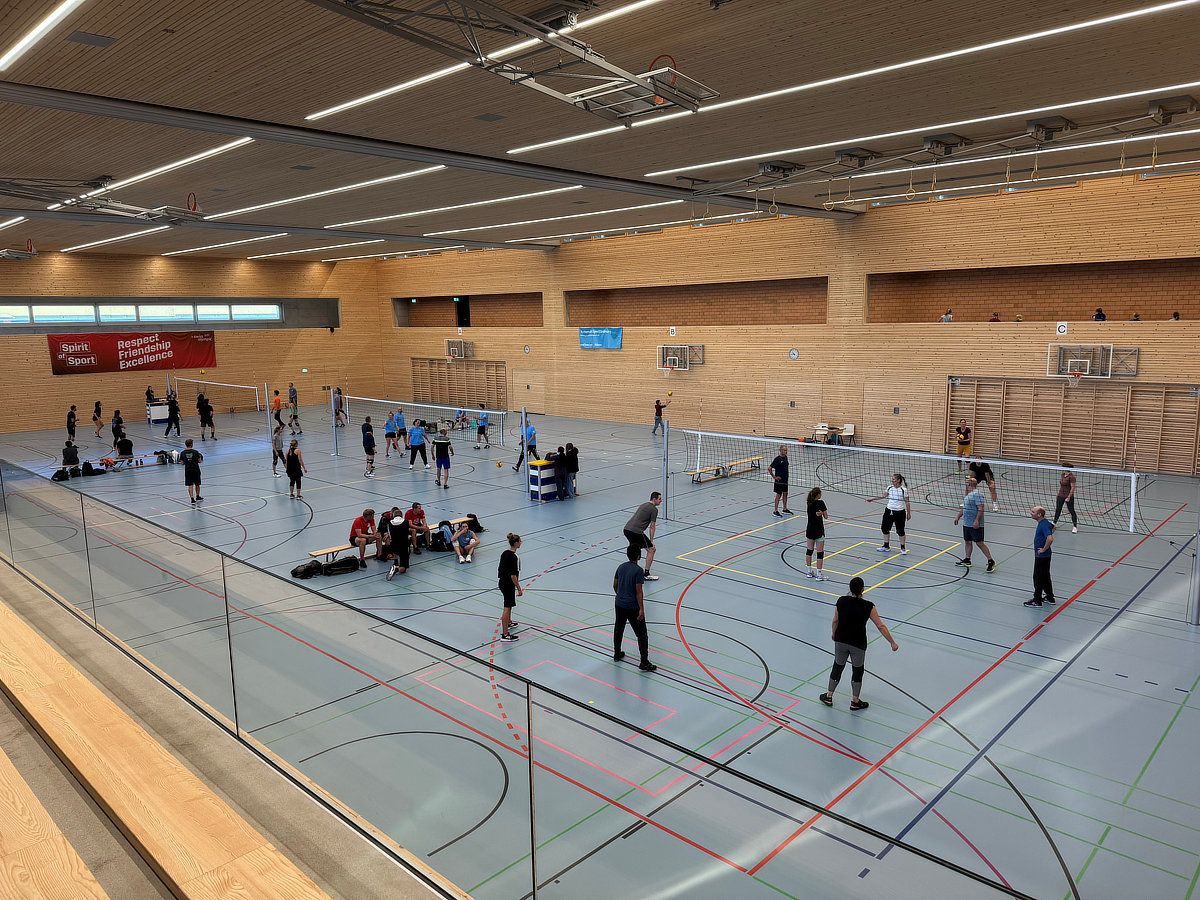 Impressionen aus der schönen Sporthalle in Landquart